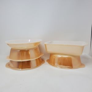 VTG Fire King Peach Lustre Bakeware